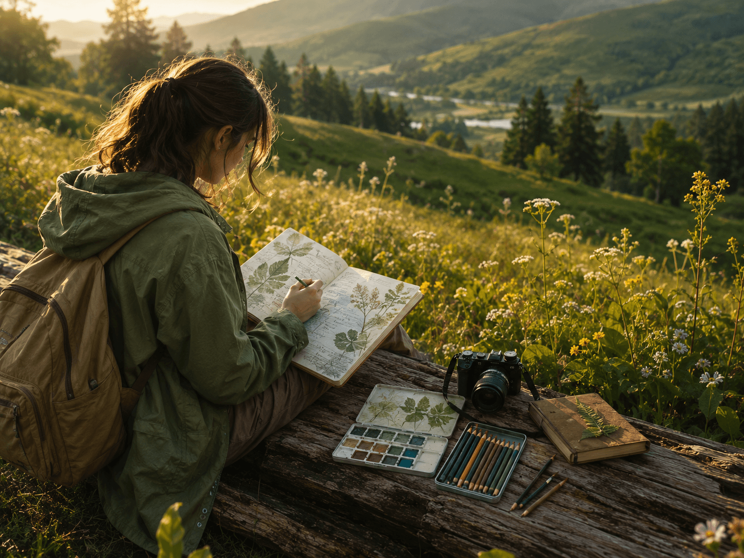 Nature journaling and creative exploration